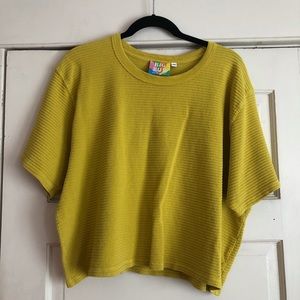 Big Bud Press Cropped Tee - Golden Yellow